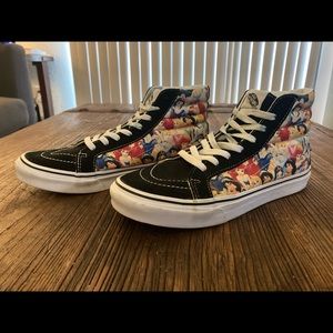 Disney Princess Hi-Top Vans size 9